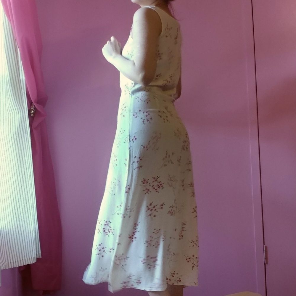 Vintage Cream and Floral Dress